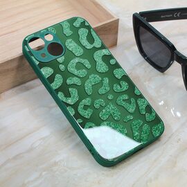 Futrola Shiny glass - iPhone 13 zelena.