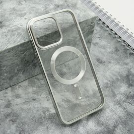 Futrola providna ELEGANT MAGSAFE - iPhone 15 Pro Max (6.7) srebrna (MS).