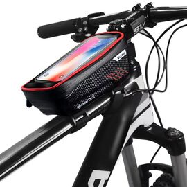 Torba/drzac - mobilni telefon za bicikl Wild man crno crvena.