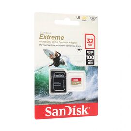 Memorijska Kartica SanDisk SDHC 32GB Extreme micro 100MB/s V30 UHS-I U3+ SD adaperom.