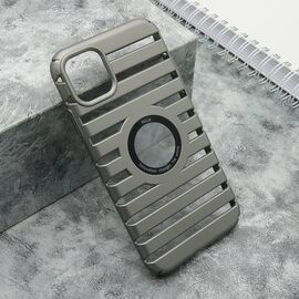Futrola LINES LOGO CUT - iPhone 11 (6.1) siva (MS).