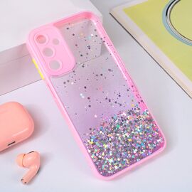 Futrola Frame Glitter - Samsung A156 Galaxy A15 5G roze.