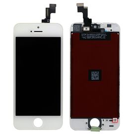 LCD displej (ekran) - Iphone 5S sa touchscreen beli OEM foxconn/staklo CHA.