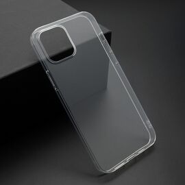 Silikonska futrola ultra tanka (skin) PROTECT - iPhone 12 Pro Max (6.7) providna (bela) (MS).