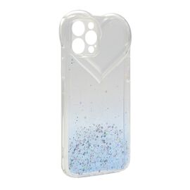 Futrola Sparkly Heart - iPhone 12 Pro Max (6.7) plava (MS).