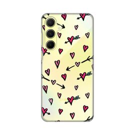 Silikonska futrola PRINT Skin - Samsung A556 Galaxy A55 5G Heart Pattern.