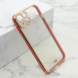 Futrola DIAMONDS CAMERA - iPhone 14 (6.1) crvena (MS).