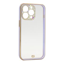 Futrola Diamonds Camera - iPhone 13 Pro (6.1) ljubicasta (MS).