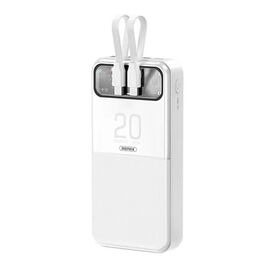REMAX Stervui Series 20W+22.5W PD+QC Univerzalna Back Up Baterija with 2 Fast Charging Cables 20000mAh RPP-620 beli (MS).
