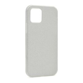 Silikonska futrola GLITTER SHOW YOURSELF - iPhone 12/12 Pro (6.1) srebrna (MS).