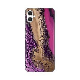 Silikonska futrola PRINT - Samsung A055 Galaxy A05 Purple Gold Marble.