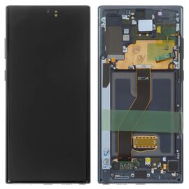 LCD displej (ekran) - Samsung N975F/Galaxy Note 10 Plus + touchscreen + frame black (crni) Service Pack ORG/GH82-20838A.