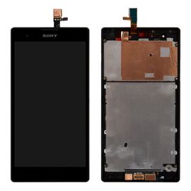 LCD displej (ekran) - Sony Xperia T2 Ultra+touch screen crni+frame.