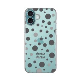 Silikonska futrola PRINT Skin - iPhone 16 Plus Dottie Dottie Gray.