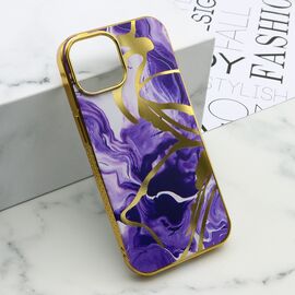 Futrola MARBLE - iPhone 15 ljubicasta (MS).