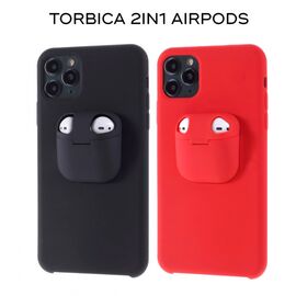 Futrola 2in1 airpods - iPhone 11 Pro Max 6.5 crna.