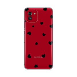 Silikonska futrola PRINT Skin - Samsung A035 Galaxy A03 Hearts.