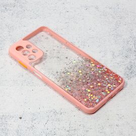 Futrola Frame Glitter - Samsung A135 Galaxy A13 4G roze.