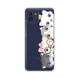 Silikonska futrola PRINT Skin - Samsung A035 Galaxy A03 Cats.