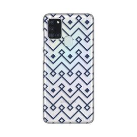 Silikonska futrola PRINT Skin - Samsung A217F Galaxy A21s Blue cubes.