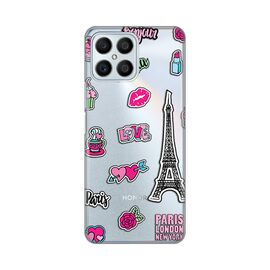 Silikonska futrola PRINT Skin - Huawei Honor X8 Love Paris.