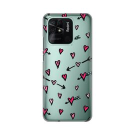 Silikonska futrola PRINT Skin - Xiaomi Redmi 10C Heart Pattern.