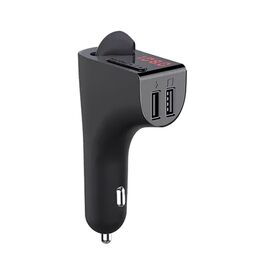 FM transmiter V14, slusalica, USB TF Bluetooth 5.0 Handsfree slušalica crni.