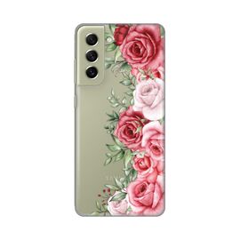 Silikonska futrola PRINT Skin - Samsung G990 Galaxy S21 FE Wild Roses.