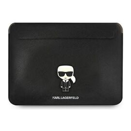 Torba - laptop Karl Lagerfeld Sleeve Saffiano Ikonik 16." crna (KLCS16PISFBK).