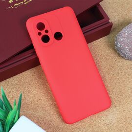 Silikonska futrola Teracell Giulietta - Xiaomi Redmi 12C mat crvena.