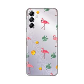 Silikonska futrola PRINT - Samsung A146B Galaxy A14 4/5G Flamingos.