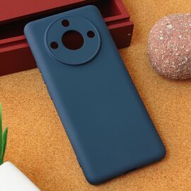 Silikonska futrola Teracell Giulietta - Realme 11 Pro mat tamno plava.