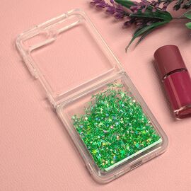 Futrola Glitter - Samsung F731B Galaxy Z Flip 5 5G zelena.