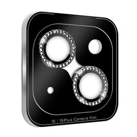 Zastita - kameru Diamond za iPhone 15 crna.