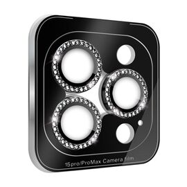Zastita - kameru Diamond za iPhone 15 Pro Max 6.7 crna.