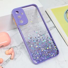 Futrola Frame Glitter - Samsung A245 Galaxy A24 4G ljubicasta.