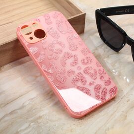 Futrola Shiny glass - iPhone 14 roza.