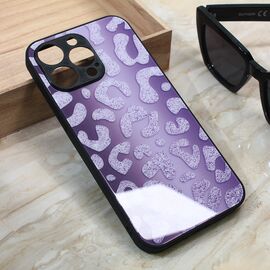 Futrola Shiny glass - iPhone 13 Pro Max 6.7 ljubicasta.