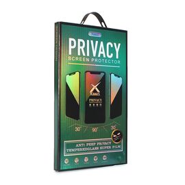 Zastitno staklo Tempered Glass Privacy 2.5D full glue - Samsung A256 Galaxy A25 5G crni.
