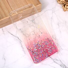 Silikonska futrola Glitter - Samsung A556 Galaxy A55 5G roze.