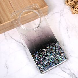 Silikonska futrola Glitter - Xiaomi Redmi A3 crna.
