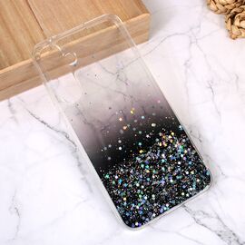 Silikonska futrola Glitter - Samsung A556 Galaxy A55 5G crna.