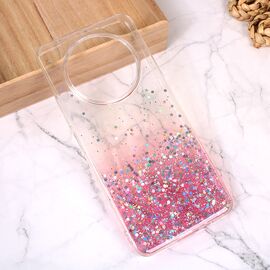 Silikonska futrola Glitter - Xiaomi Redmi A3 roze.