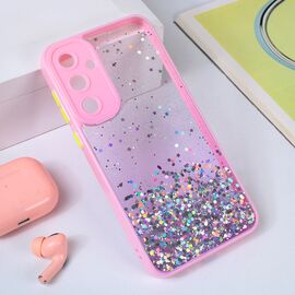 Futrola Frame Glitter - Samsung A356B Galaxy A35 5G roze.