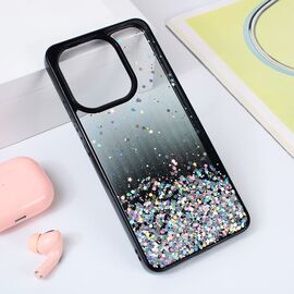 Futrola Frame Glitter - Xiaomi Redmi Note 13 4G crna.