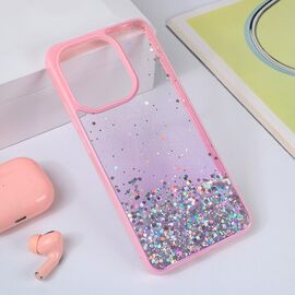 Futrola Frame Glitter - Xiaomi Redmi Note 13 4G roze.