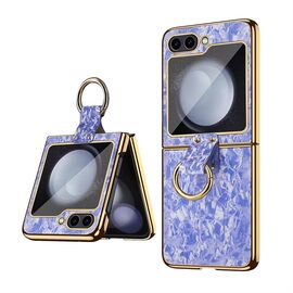 Futrola Luxurious Shell Pattern - Samsung F741B Galaxy Z Flip 6 5G ljubicasta.