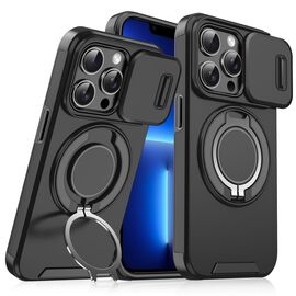 Futrola CamShield Ring stand - iPhone 13 Pro crna.