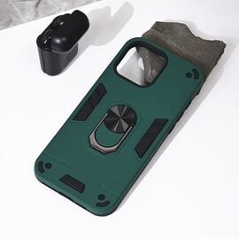 Futrola Hard Ring - iPhone 16 Pro Max 6.9 tamno zelena.