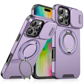 Futrola CamShield Ring stand - iPhone 16 Pro Max 6.9 ljubicasta.